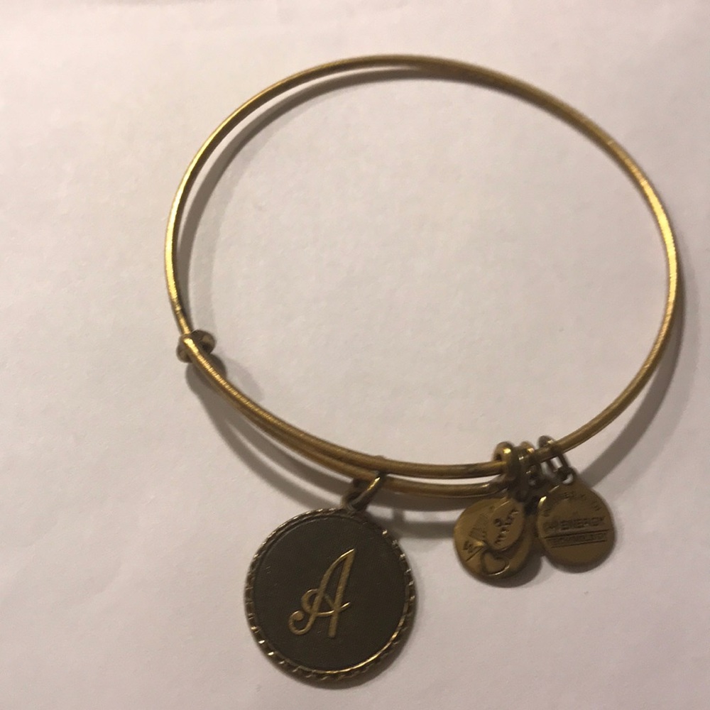 Alex and Ani “A” charm bracelet